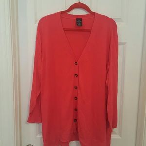 Cute coral boyfriend sweater